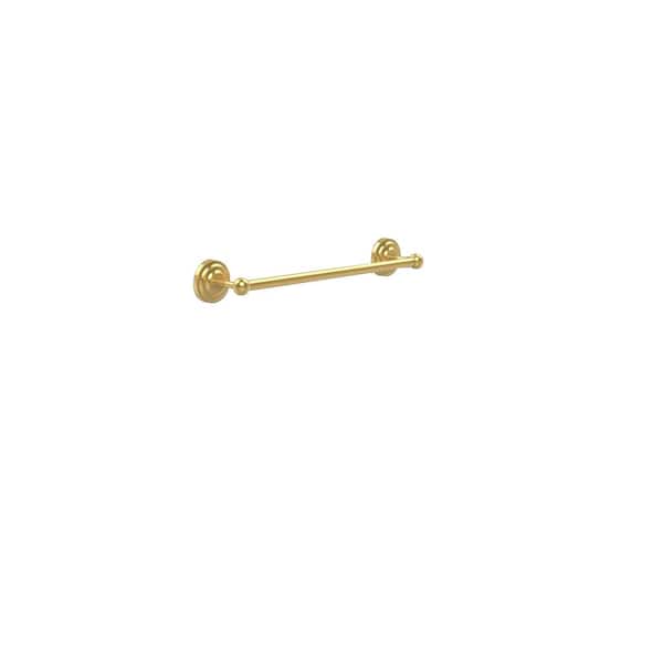 Allied Brass Que New Collection 18 in. Back to Back Shower Door Towel Bar in Unlacquered Brass