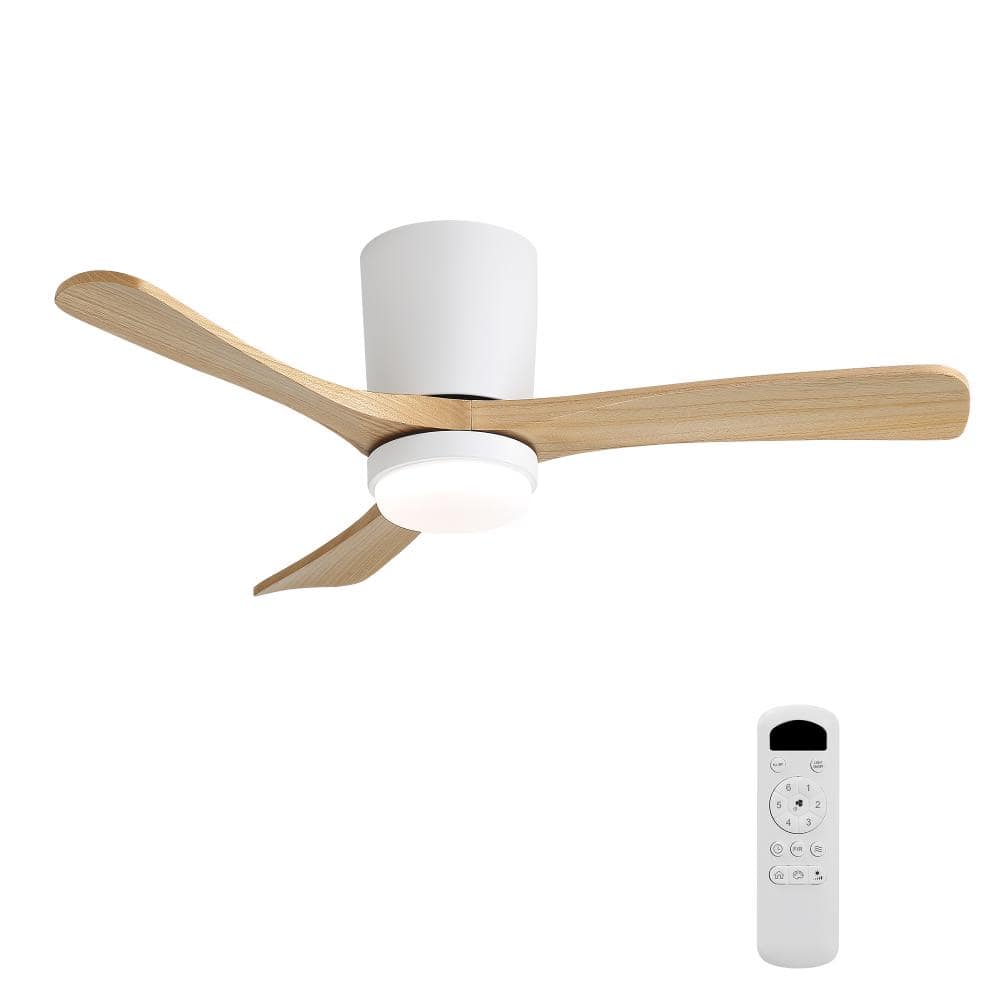 42 in. White Quiet Reversible DC Motor Ceiling Fan with Remote Control, 6 Wind Speeds 3-Color Temperature price history on PriceWatchPro
