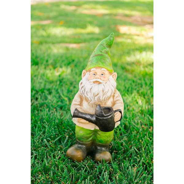 Alpine Corporation Gnome with Watering Can Statue