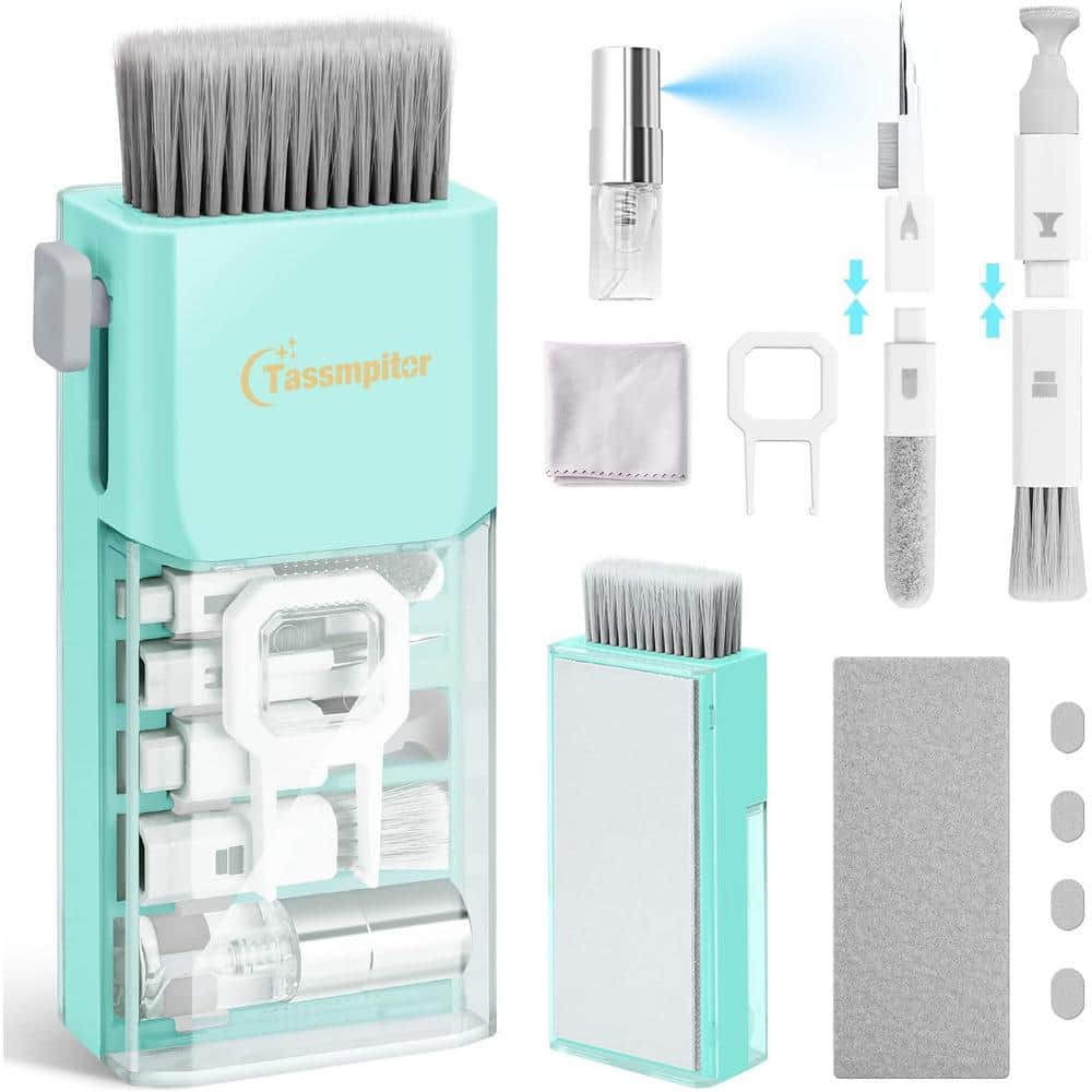 10-in-1 Laptop Keyboard Cleaner Cleaning Kit with 3 in 1 Earbud Cleaner Pen for Computer, Phone, Cameras in Tiffany Blue price history on PriceWatchPro