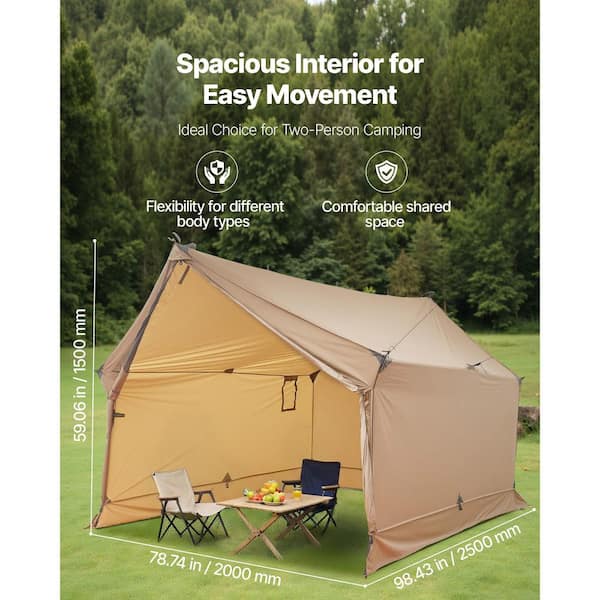 VEVOR Camping Hot Tent, 2 Persons Cabin Hot Tent, Waterproof