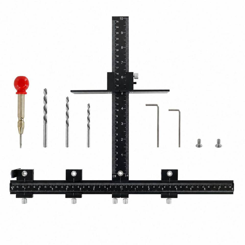 Cabinet Drawer Installation Template Aluminum Alloy Jig Precision Drilling Guide with 3 Drill Bits Auto Punch price history on PriceWatchPro