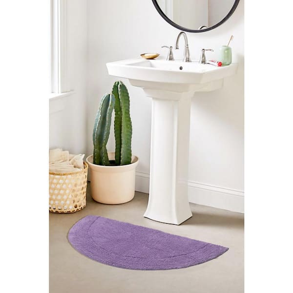 Waterford Collection 100% Cotton Tufted Bath Rug, 17 x 30 Slice Rug, Purple