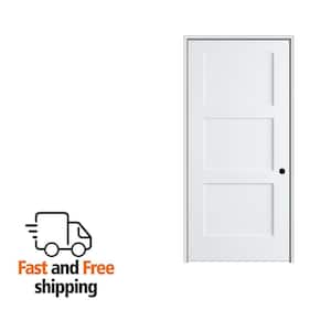 MMI DOOR Shaker Flat Panel 20 in. x 80 in. Left Hand Solid Core