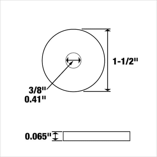 10 X Merriway Penny Repair Washers Mudguard Fender Washer 38mm