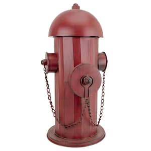 18 in. H Vintage Metal Fire Hydrant Medium Statue
