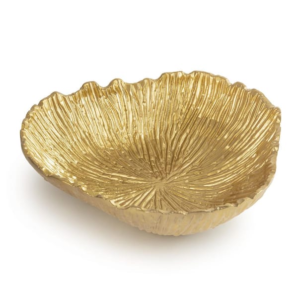 GAURI KOHLI Hudson Gold Large Decorative Bowl GK41027 - The Home Depot