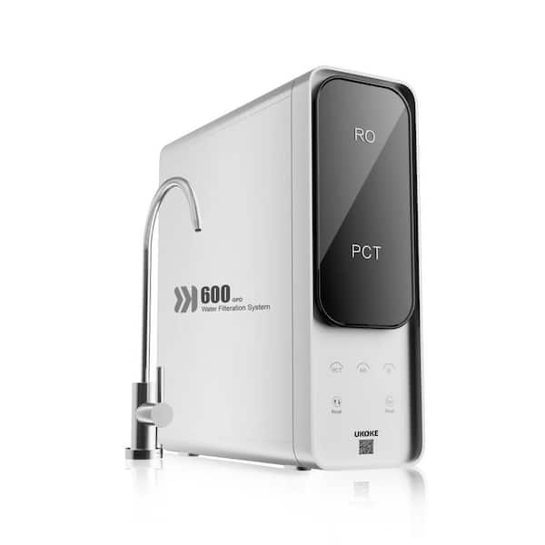 Tankless Under Sink Reverse Osmosis Water Filtration System, 600 GPD, 2:1 Pure to Drain Ratio PFAS and TDS Reduction