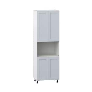 Cumberland 30 in. W x 94.5 in. H x 24 in. D Light Gray Shaker Assembled Pantry Kitchen Micro Cabinet