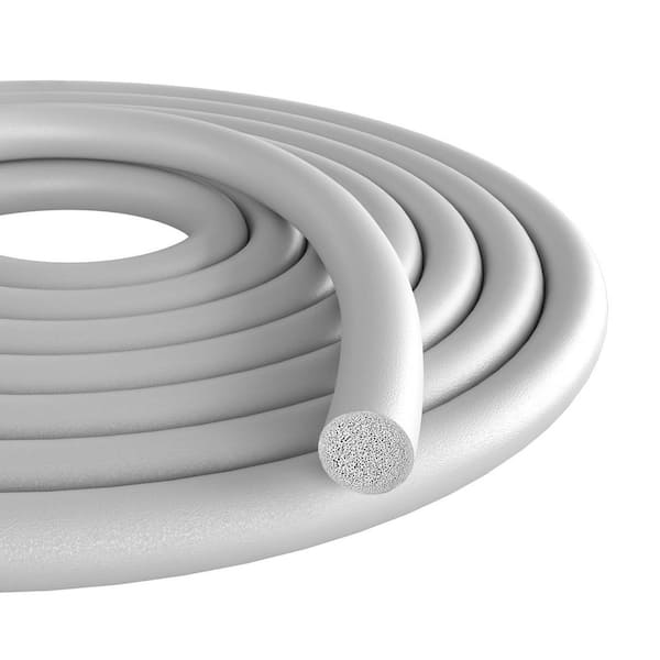 NVNOO 3/4 in. dai. x 16.4 ft. Gray EPDM Rubber Crack Filler Caulk Saver for Gaps and Weather Stripping Door Seal