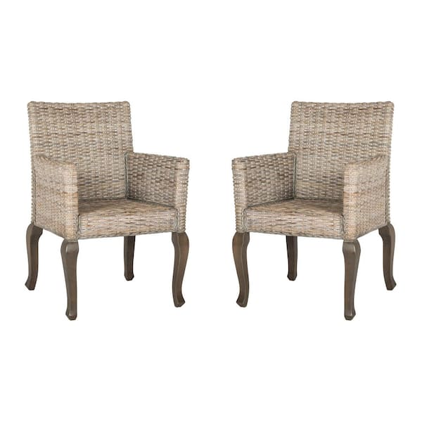 SAFAVIEH Armando White Wash Dining Chair (Set of 2)