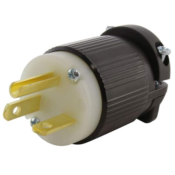 AC WORKS NEMA 6-20P 20A 250V Straight-blade Plug with UL, C-UL