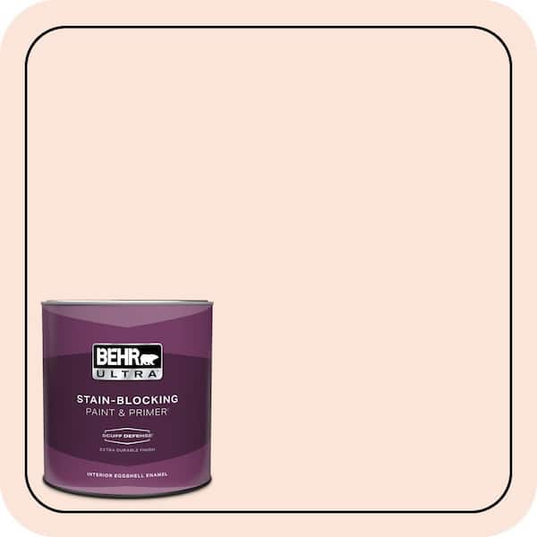 BEHR ULTRA 1 qt. #210A-1 Cool Cream Extra Durable Eggshell Enamel Interior Paint & Primer