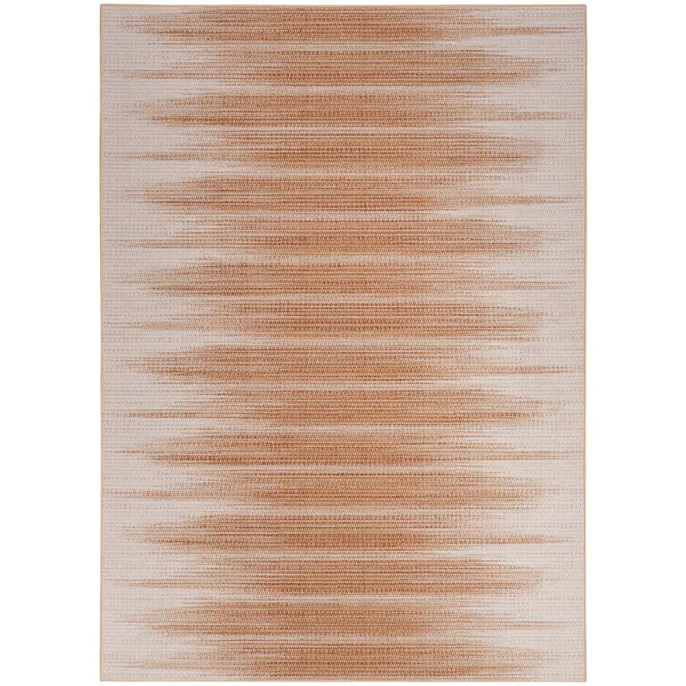 Brown and Beige Abstract Flatweave 5' x 7' Area Rug