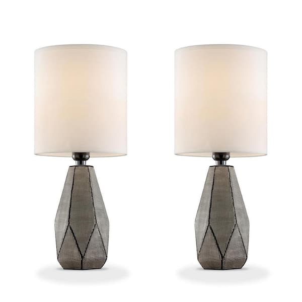 ORE International 16.5 in. Manila Petite Table Lamp (Set of 2)