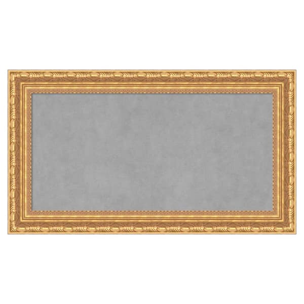 Amanti Art Versailles Gold 28 in. x 16 in. Framed Magnetic Board
