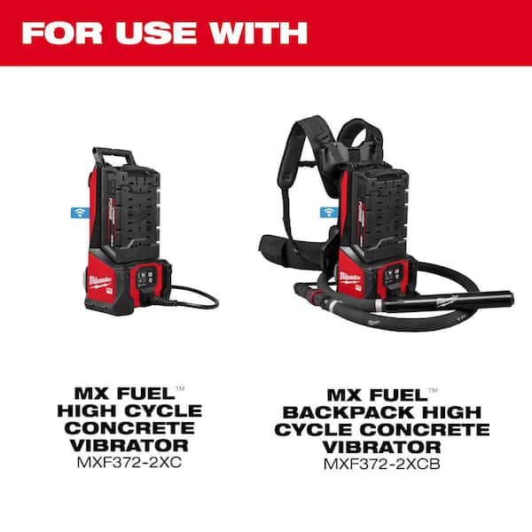 Milwaukee MX FUEL High Cycle Concrete Vibrator 16 ft. Whip with