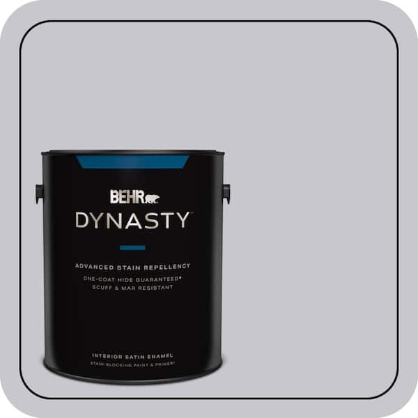 BEHR DYNASTY 1 gal. #N550-2 Centre Stage Satin Enamel Interior Stain-Blocking Paint and Primer