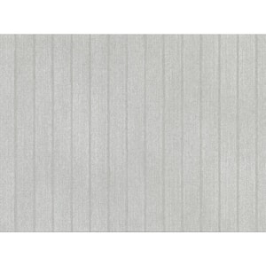 Capitola, Ramona Silver Stripe Texture Paper Non-Pasted Wallpaper Roll (covers 75.6 sq. ft.)