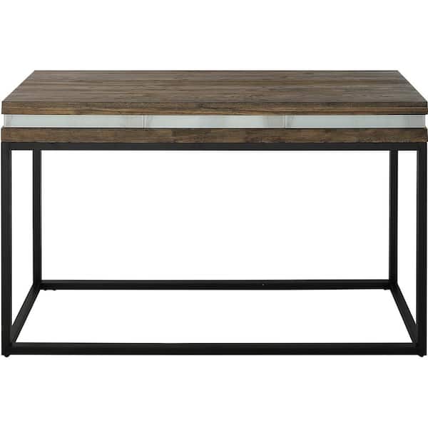 Camden Isle Bailey 47.2 in. Brown Rectangle Glass Console Table