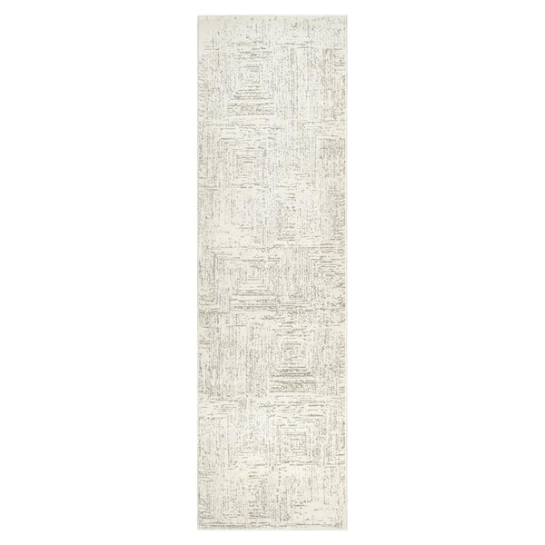Concord Global Trading Nizza Collection Naples Ivory 3 ft. x 9 ft. Contemporary Runner Rug