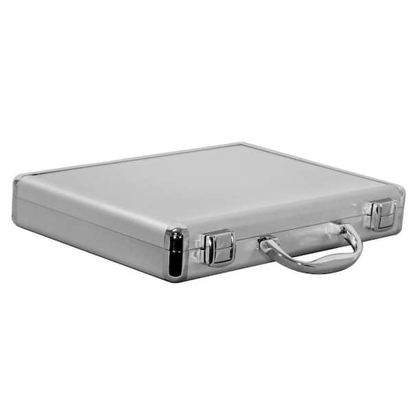 Cases By Source 10.50 in. Smooth Aluminum Portfolio Tool Case in Silver