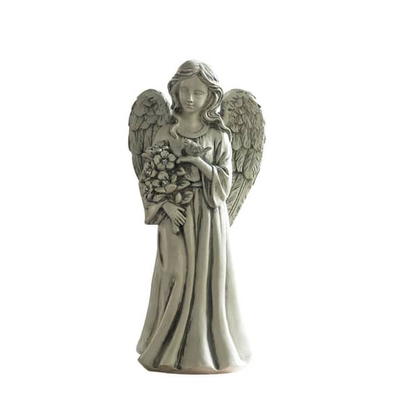 Solar Angel Statue for Outdoor, Angel Figurine with Resin, Outdoor ...