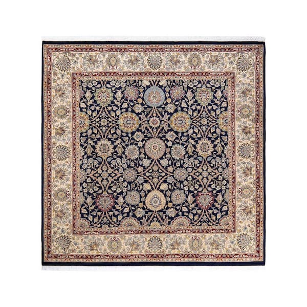 Solo Rugs Mogul One-of-a-Kind Traditional Blue 6 ft. 2 in. x 6 ft. 2 in. Oriental Area Rug