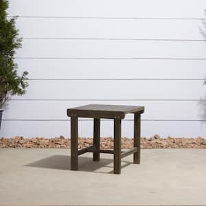 Teak Outdoor Patio Square Acacia Hardwood Side Table