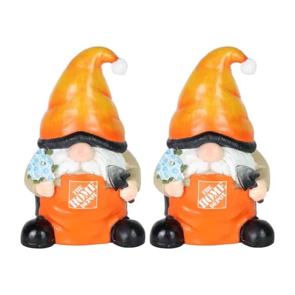 Exhart Home Depot with Stocking Cap and Flower Pot Non-Solar