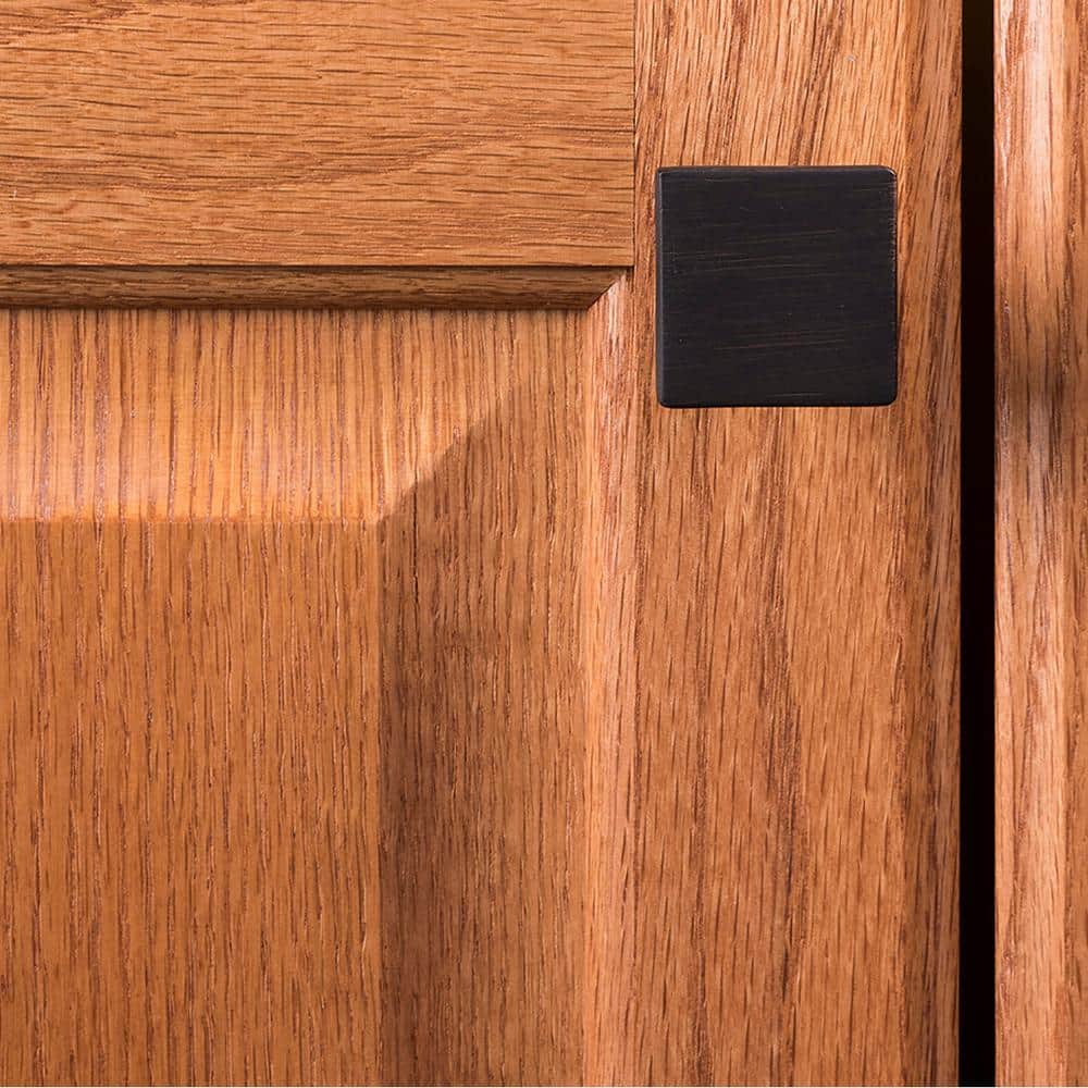Vintage Bronze Square Modern Cabinet Knob with Mounting Hardware