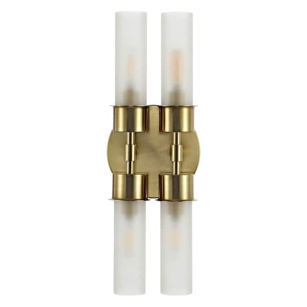 Joli 17 in. 4 Light Brass Wall Sconce