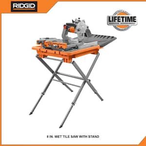 12 Amp 8 in. Blade Corded Wet Tile Saw with Extended Rip