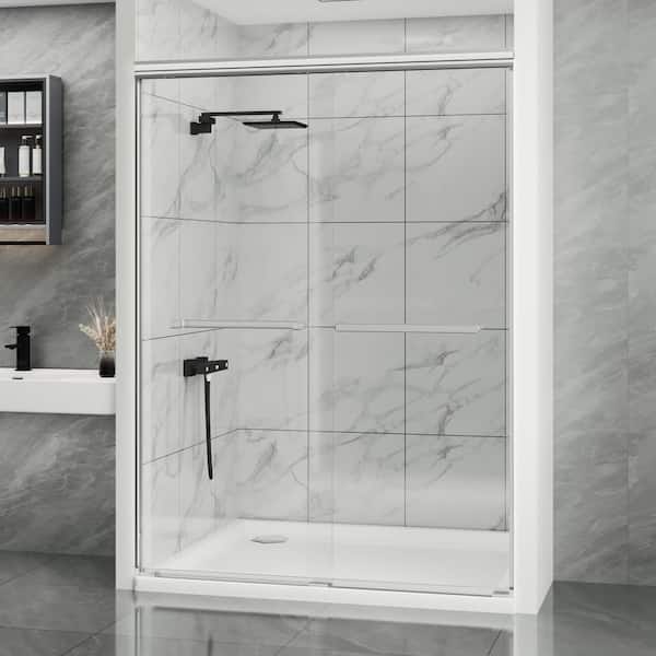 KULLAVIK 50-54 in. W x 72 in. H Framed Shower Door Double Sliding