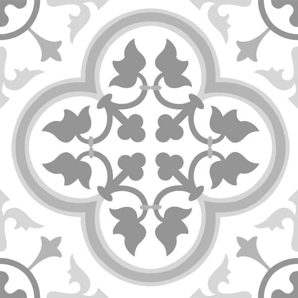 FloorPops Take Home Sample Remy Grey 6 in. W x 6 in. L Residential Vinyl Tile Flooring