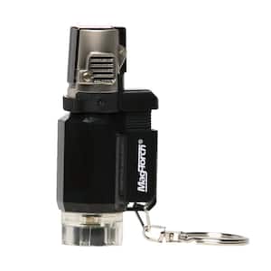 Butane Refillable Self-Lighting Pocket Torch with High Intense Wind Resistant Flame