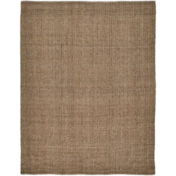 HomeRoots 10 x 14 Brown Solid Color Area Rug