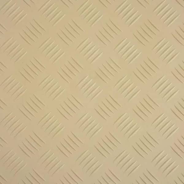 IncStores Nitro Diamond Fle x PVC Garage Floor Tiles, Beige, 20.5 in. x 20.5 in., 177 in. Thick, 8-Pack, 23.35 sq. ft.