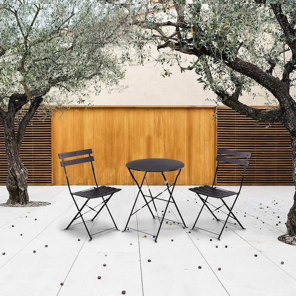 OLILAWN 3-Pieces Folding Outdoor Patio Furniture Set