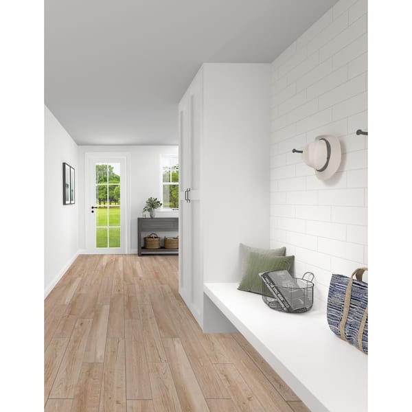 Daltile Baker Wood 6 in. x 24 in. Walnut Glazed Porcelain Floor and Wall  Tile (14.55 sq. ft./Case) BK10624HD1PR - The Home Depot