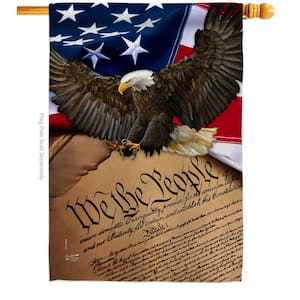 28 in. x 40 in. We the People Armed Forces House Flag Double-Sided Decorative Vertical Flags