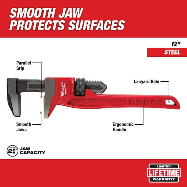 12 in. Smooth Jaw Pipe Wrench