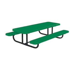 8 ft. Diamond Green Commercial Park Preschool Portable Rectangular Table
