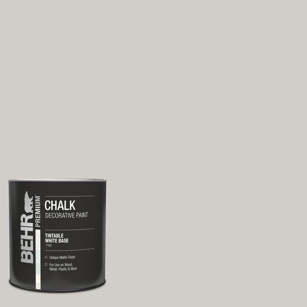 BEHR PREMIUM 1 qt. #PPU24-07 Barnwood Gray Interior Chalk