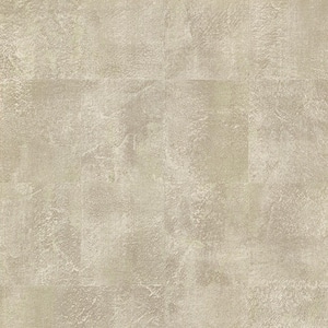 Azoic Gold Brushstroke Squares Gold/Cream Wallpaper Sample