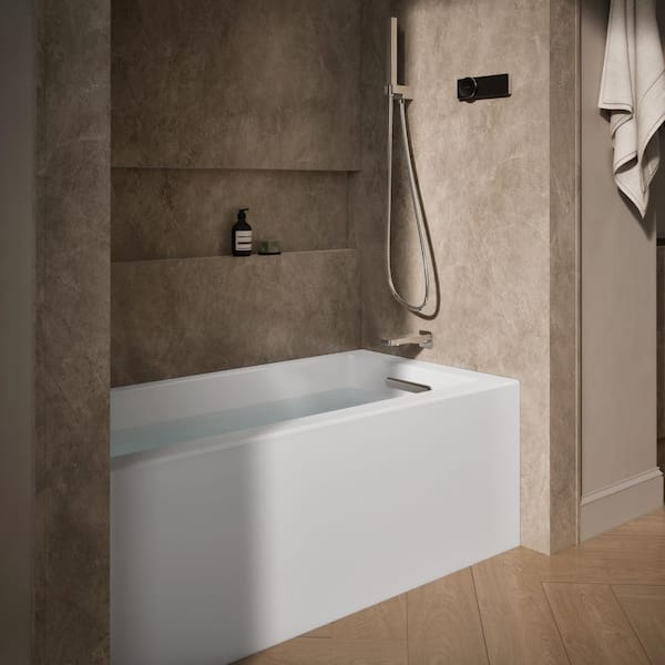 6*様 Provision Underscore Series TE#003 KOHLER Underscore 60 in. x 30 in. Soaking Bathtub with Right