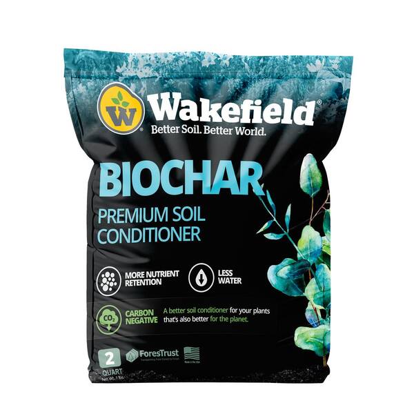 2 qt. Biochar, Soil Amendment (100% Pure Biochar)-2 qt. Bag