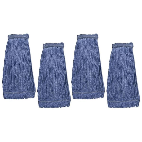 BISON LIFE GCM, Cotton, Head Replacement, Flat Mop Head Refill, Cleaning Mop Head (4-Pack)