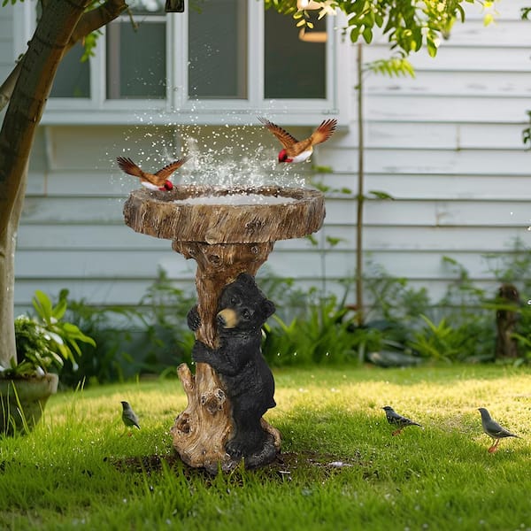 Bird Bath Feeder,SUNJULY Garden Bird Bath, Outdoor garden decorations fashion - decorati