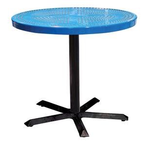 36 in. Blue Commercial Portable Table